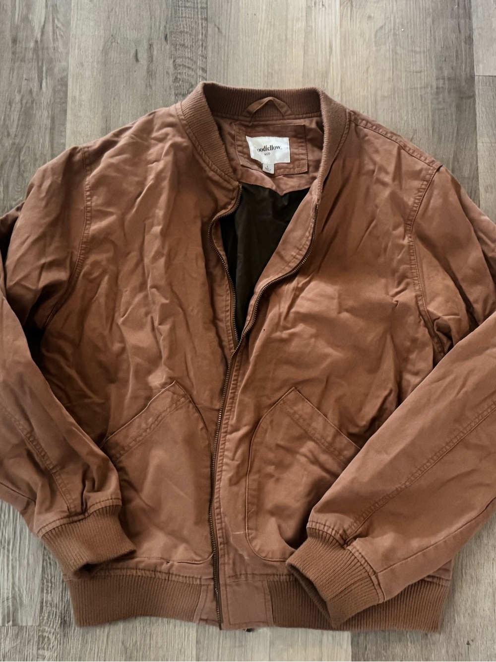 Goodfellow & CO Mens Brown Bomber Jacket